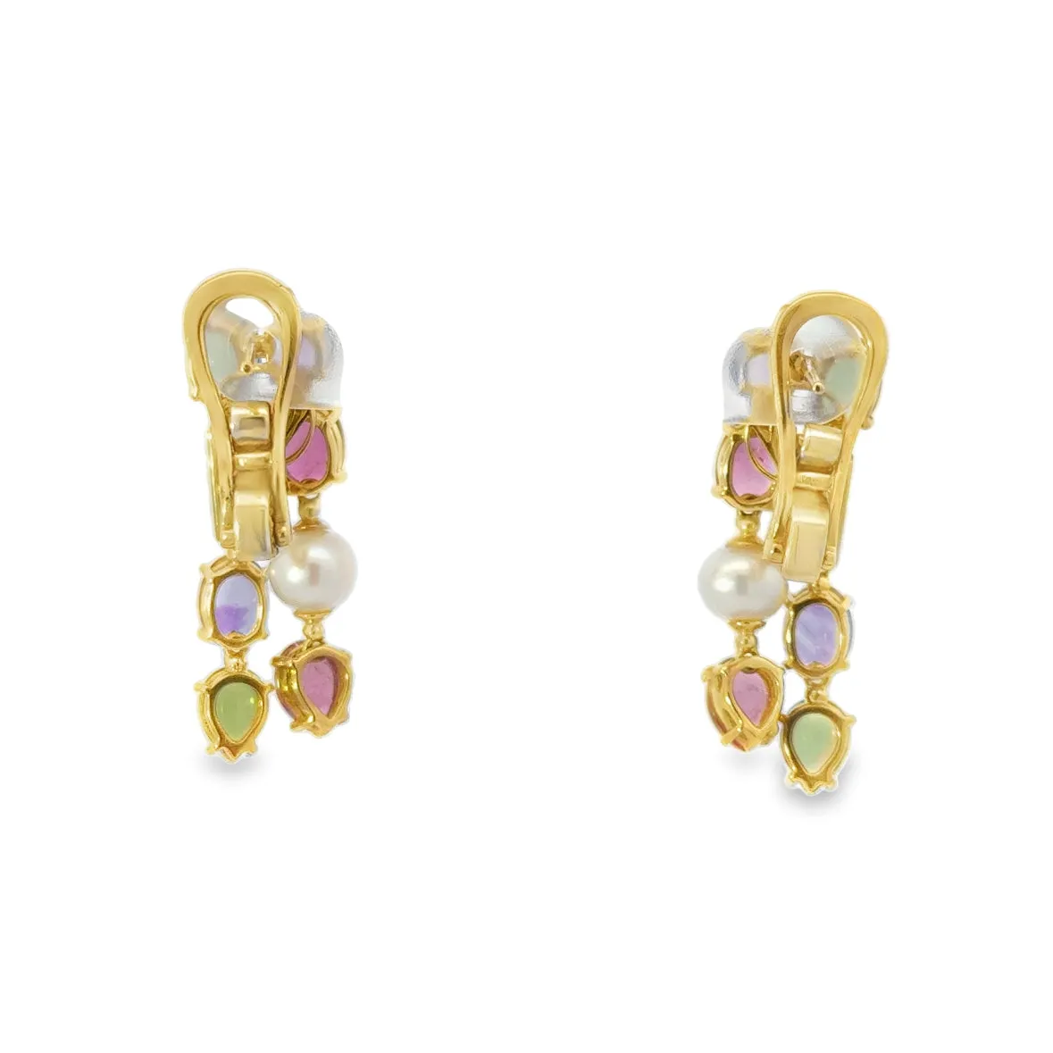 Kirkland Jewelry Estate | 14K Yellow Gold Gemstone Dangle Earrings