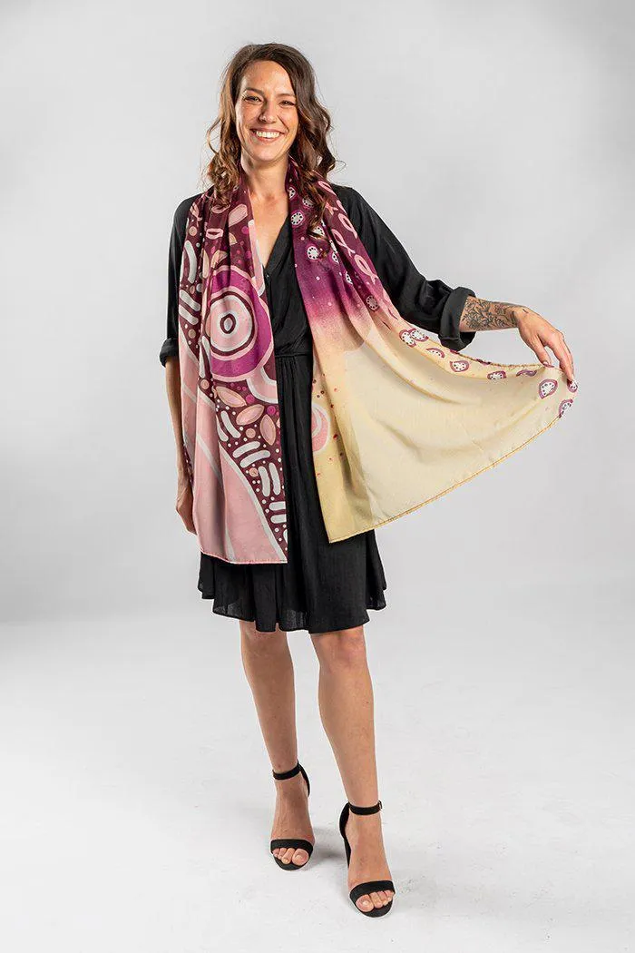 Learn Heal Grow Rectangle Chiffon Scarf