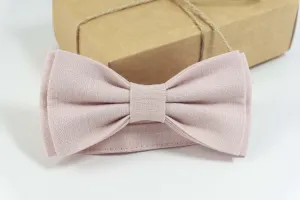 Light dusty rose pre tied bow ties | dusty rose toddler bow tie