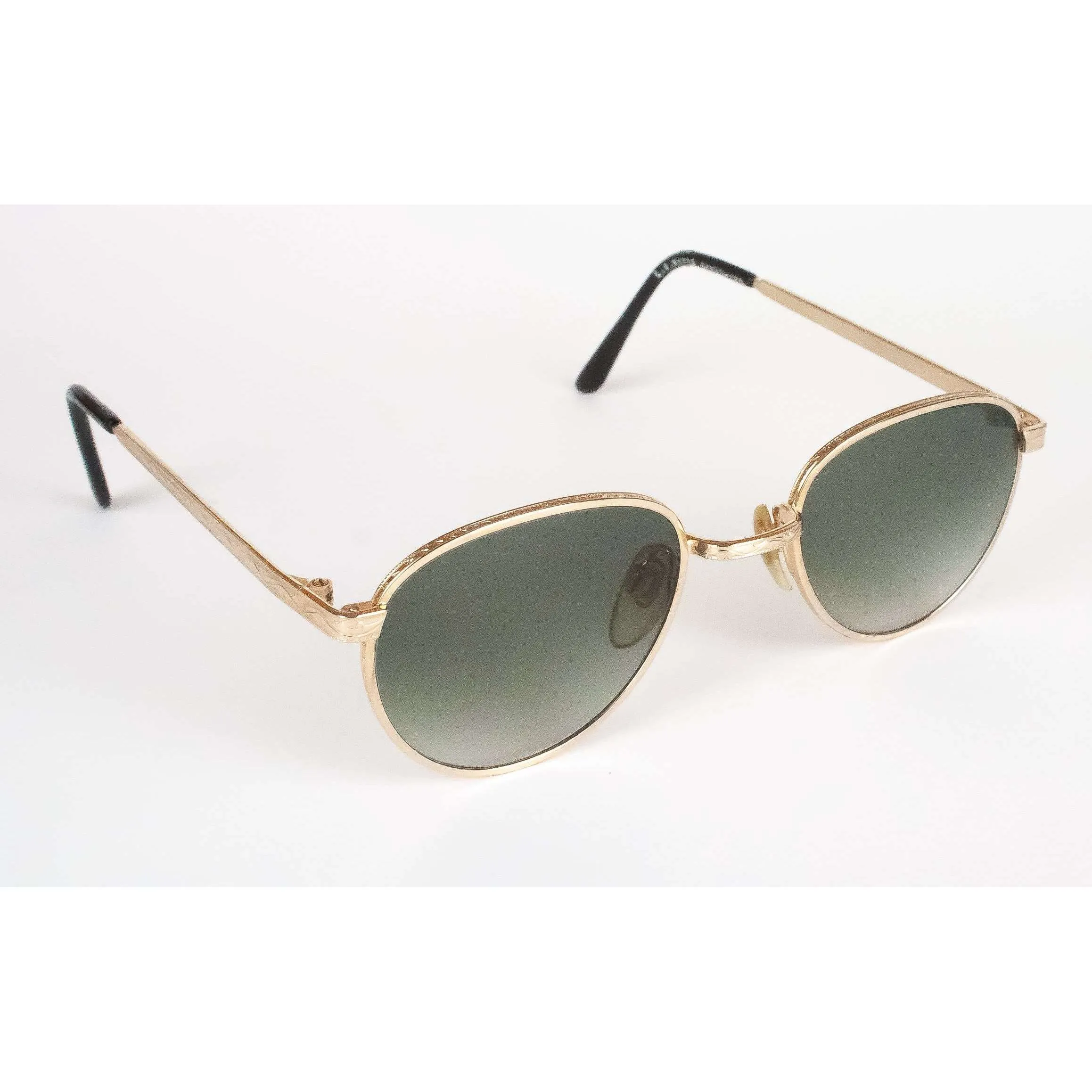 Little Sonny Green Brown Round Sunglasses