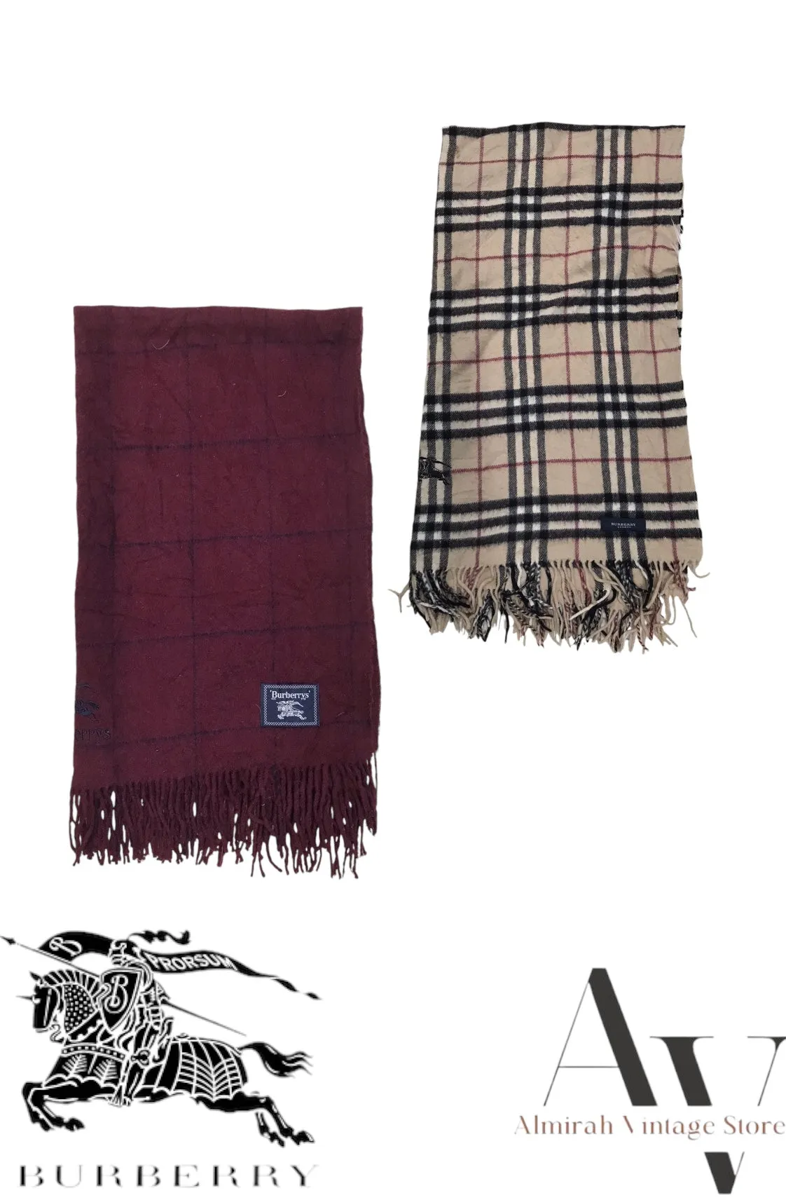 Long burberry scarves