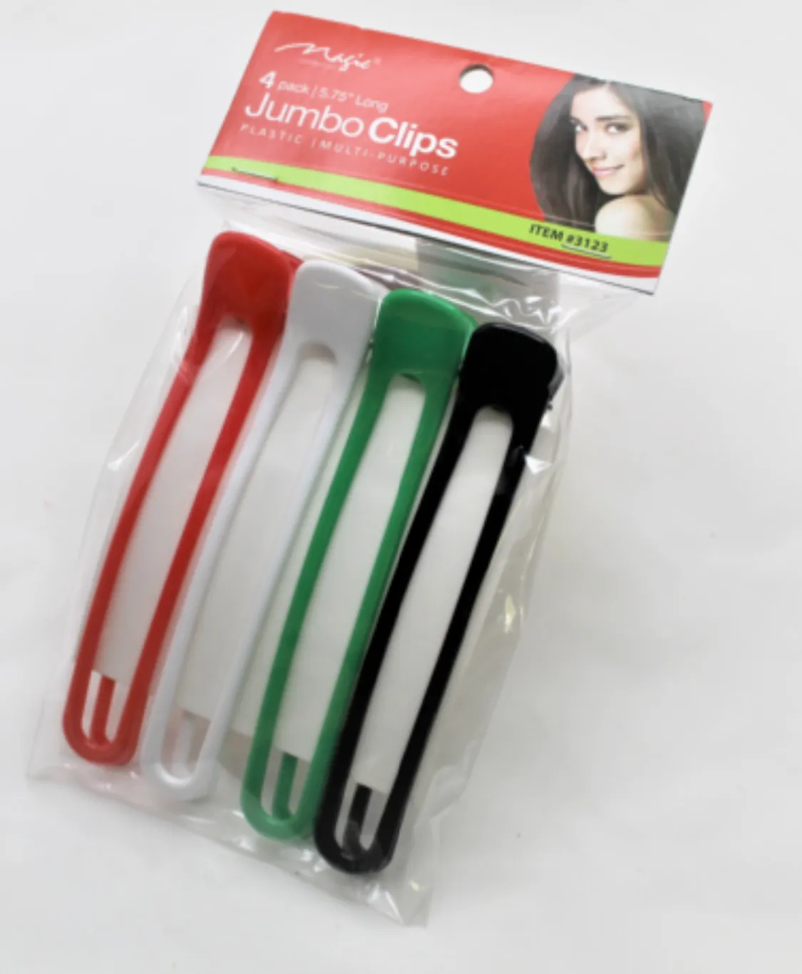 MAGIC COLLECTION  4 PIECES OF JUMBO CLIPS -  5.75" LONG