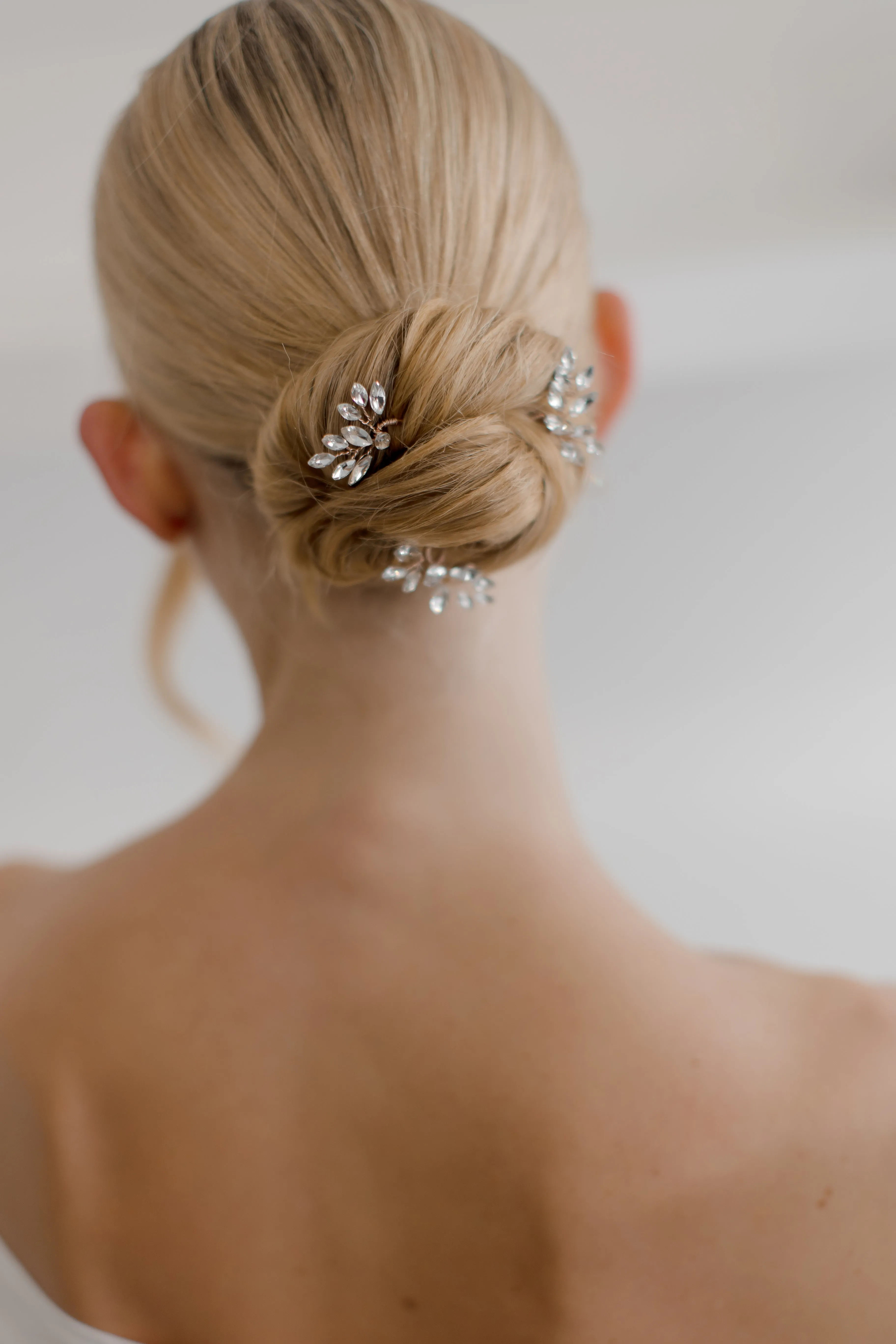 Marquise Crystal Bridal Hair Pin Trio