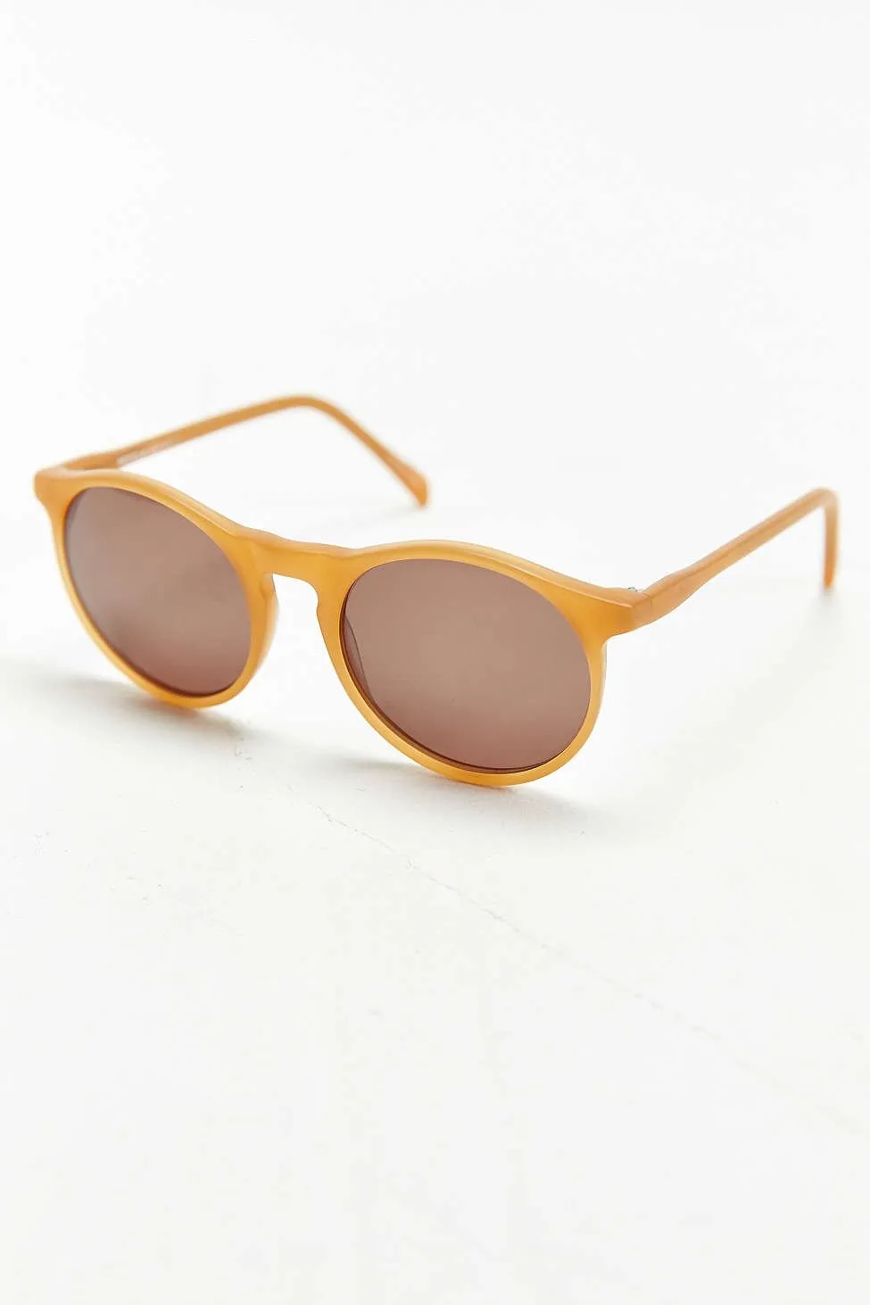 Matte Honey Round Sunglasses