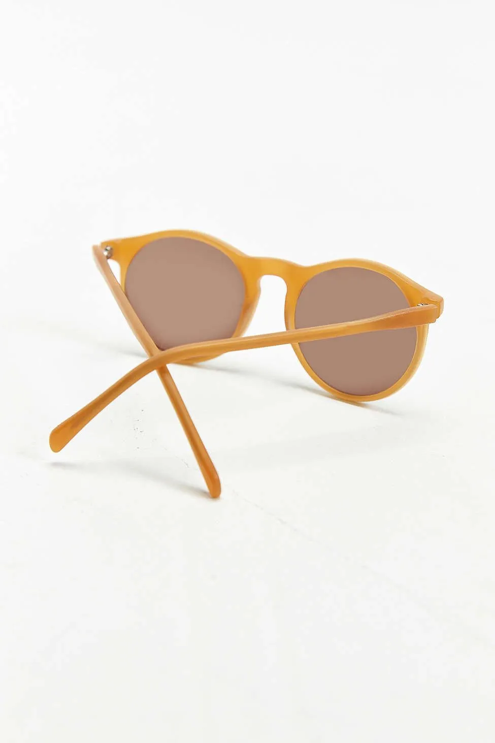 Matte Honey Round Sunglasses