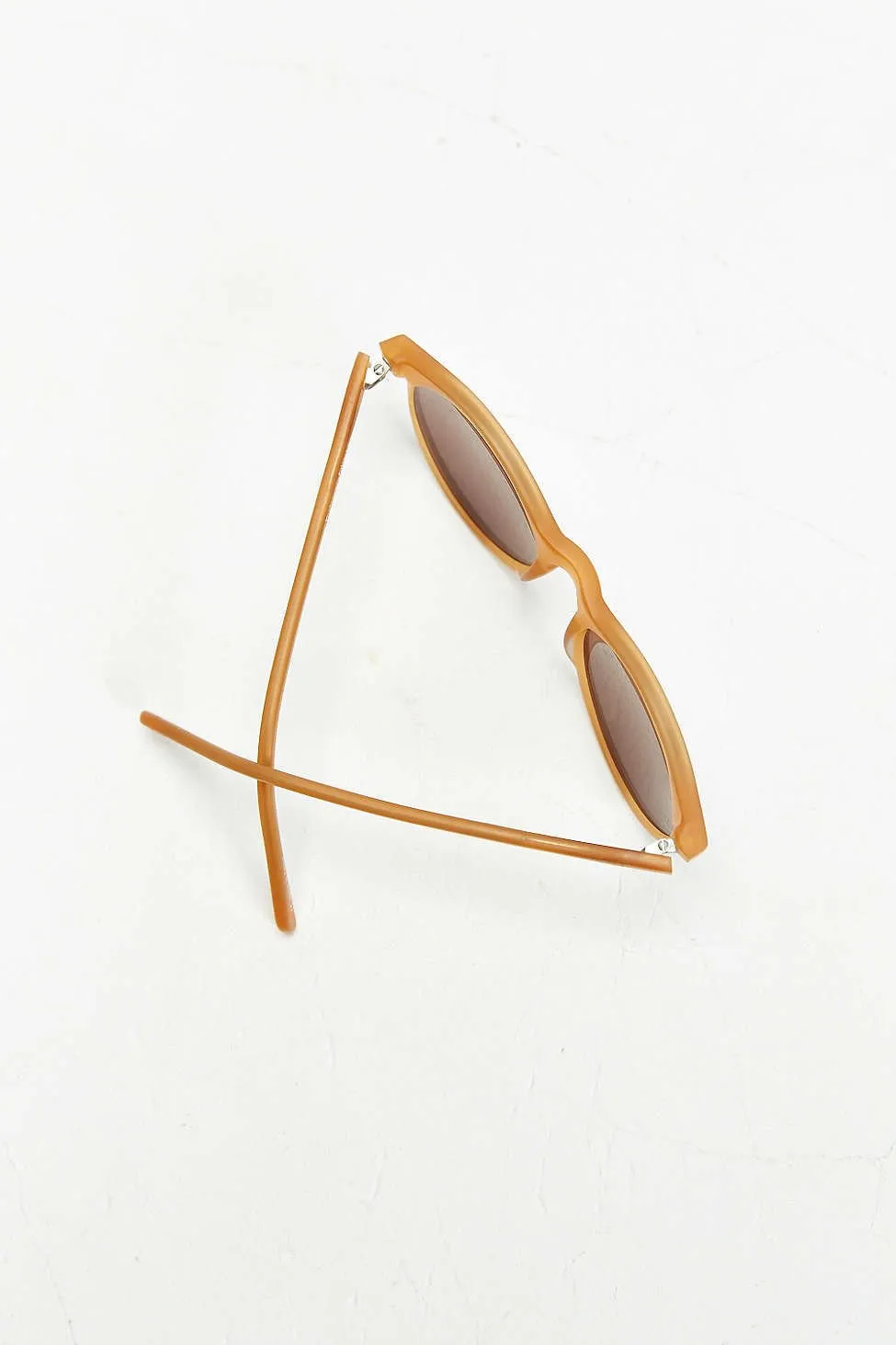 Matte Honey Round Sunglasses