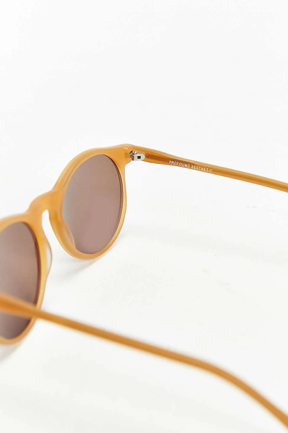 Matte Honey Round Sunglasses