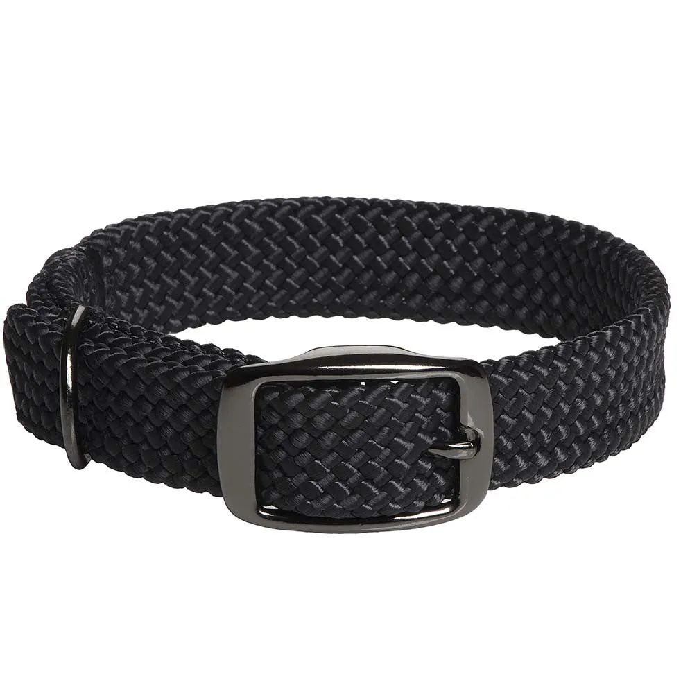 Mendota Double Braid Collar - Black Metallic