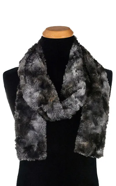 Men's Classic Scarf - Luxury Faux Fur in Highland Skye