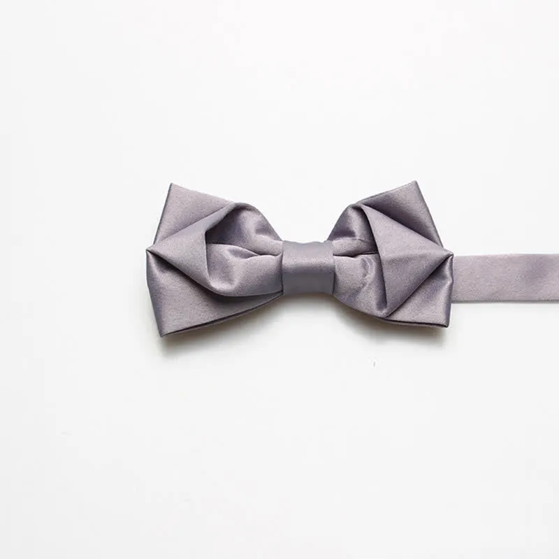 Men's Fashion Simple Solid Color Bow Tie