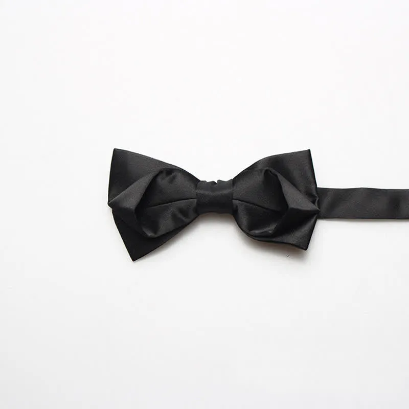 Men's Fashion Simple Solid Color Bow Tie