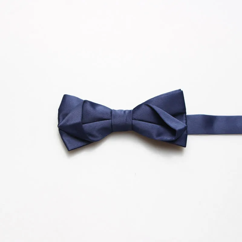 Men's Fashion Simple Solid Color Bow Tie