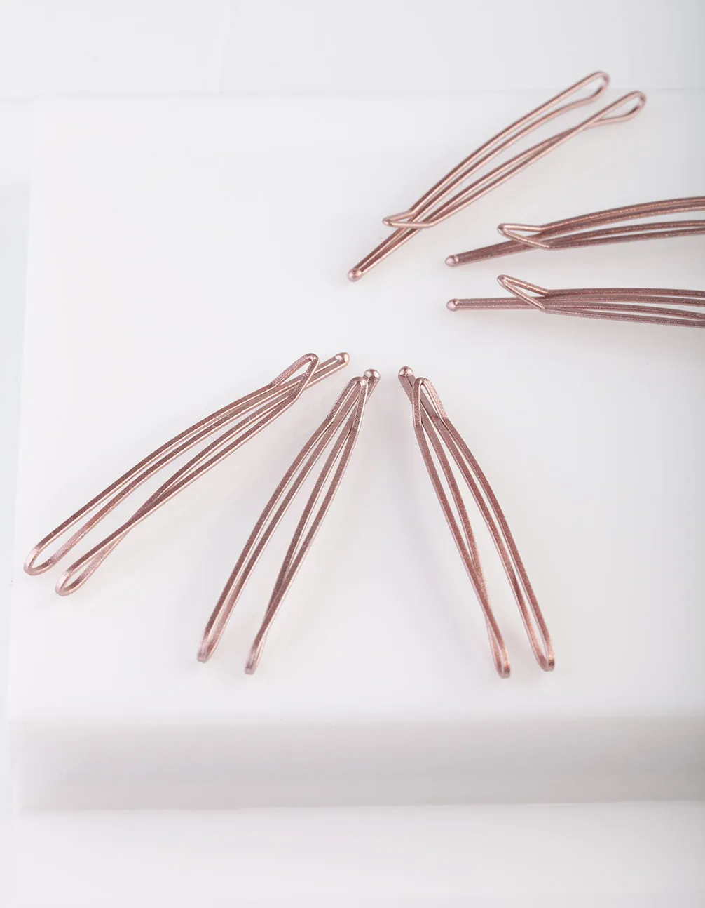 Metallic Pink Hair Pin 6-Pack