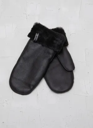 MILA CUFF Black Mittens