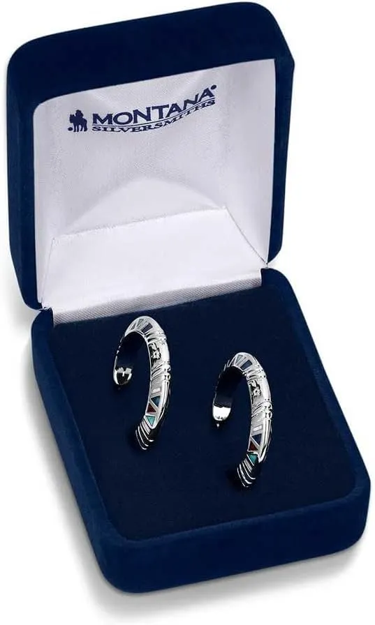 Montana Silversmiths Hidden Mosaic Hoop Earrings - ER5794