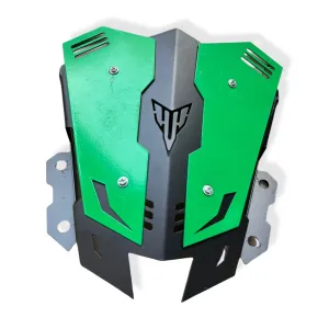 MT 15 Visor with green fins