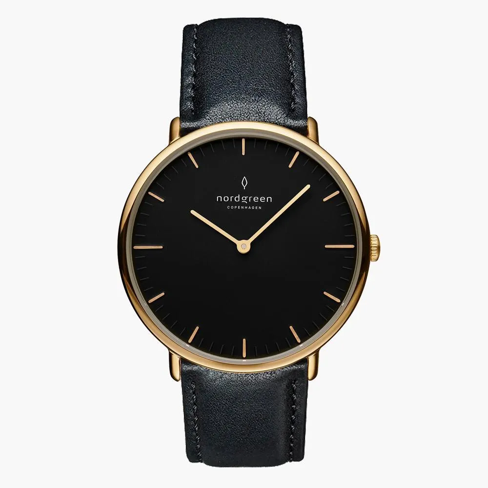 Native | Black Dial - Black Leather