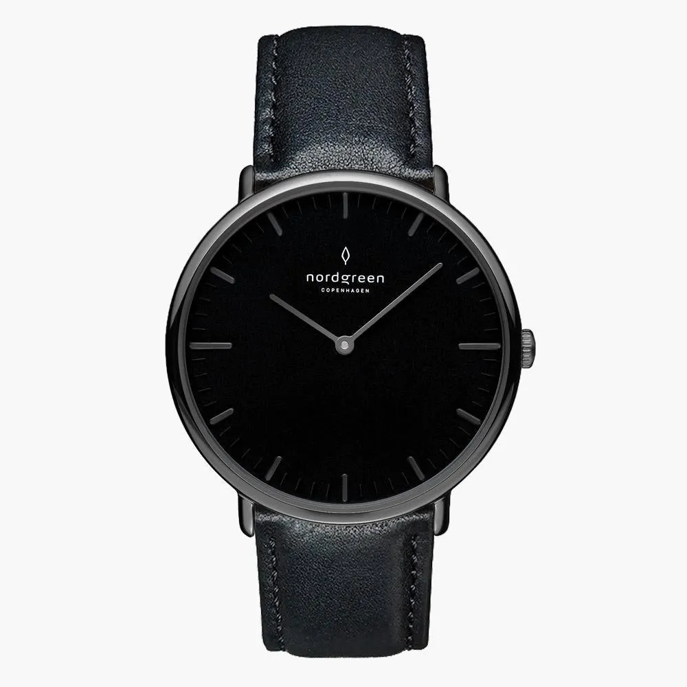 Native | Black Dial - Black Leather