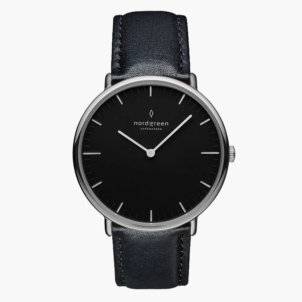 Native | Black Dial - Black Leather