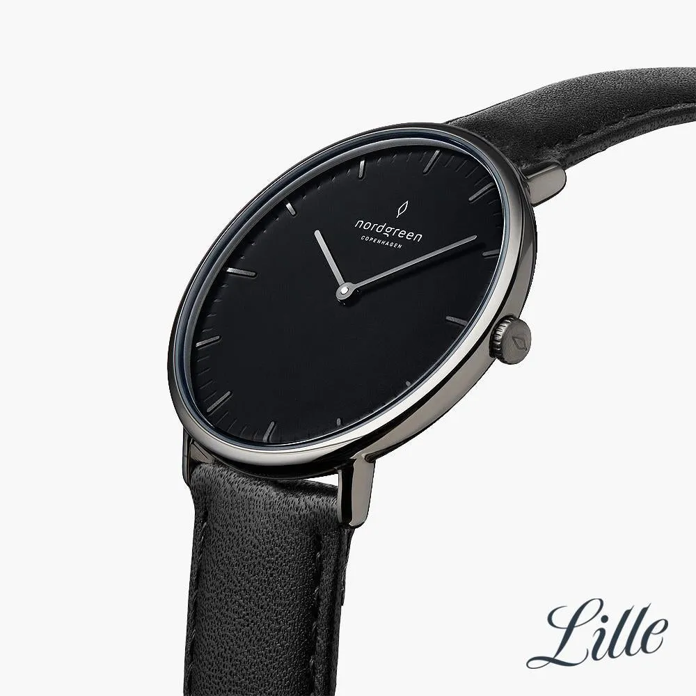 Native | Black Dial - Black Leather