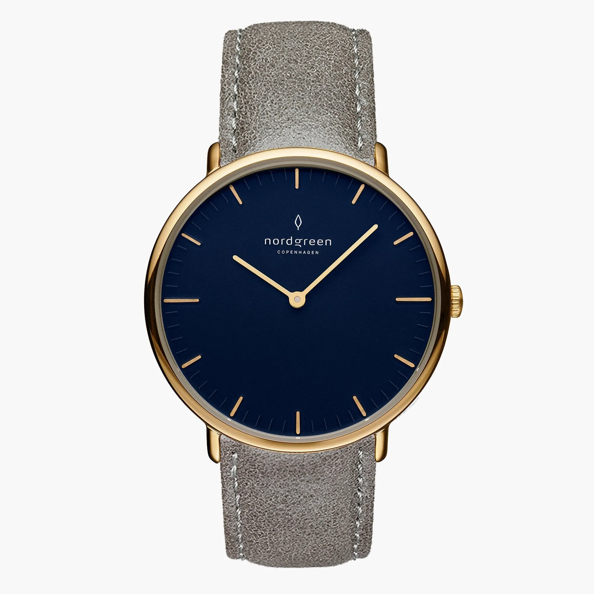 Native | Navy Dial - Patina Grey Leather