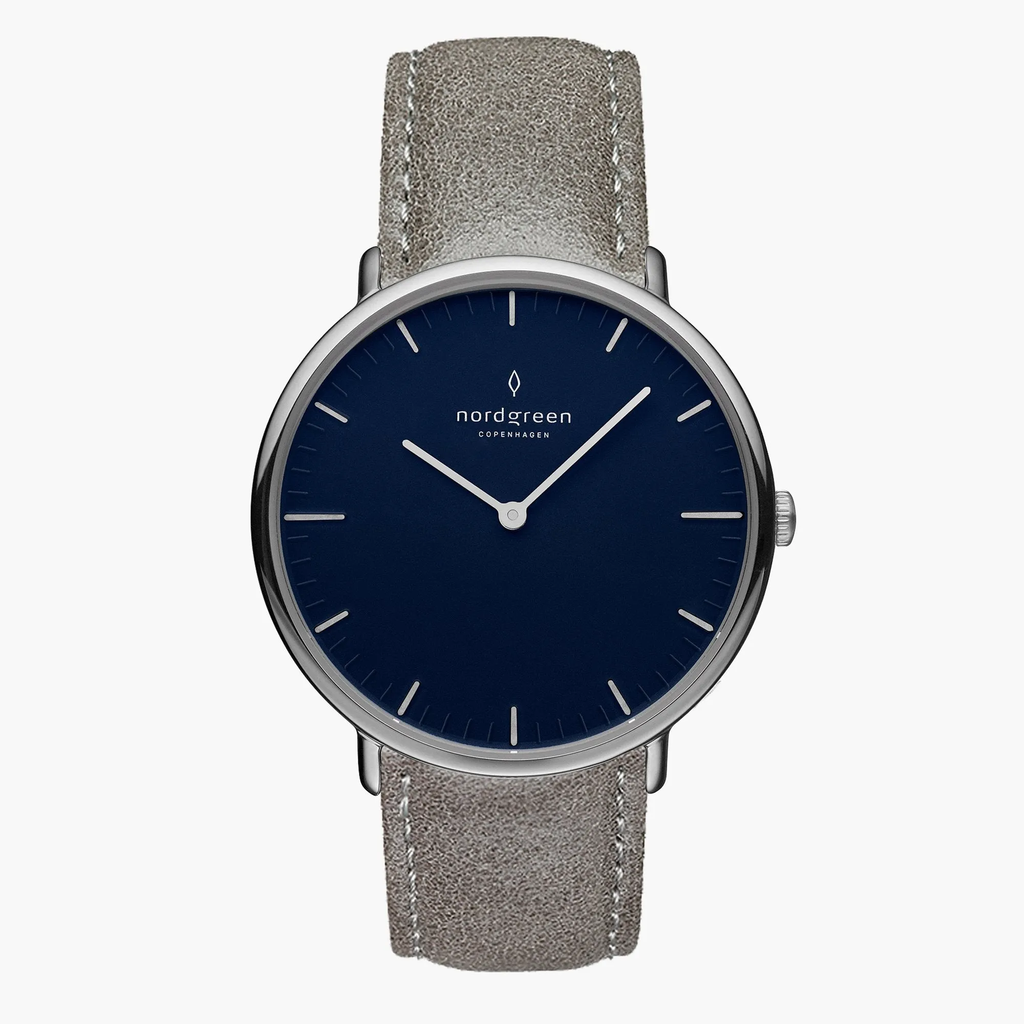 Native | Navy Dial - Patina Grey Leather