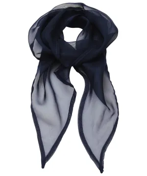 Navy - 'Colours' Chiffon scarf