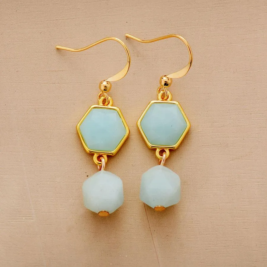 Ningali Amazonite Dangle Earrings