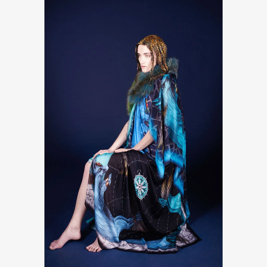 Odin Silk Chiffon Scarf