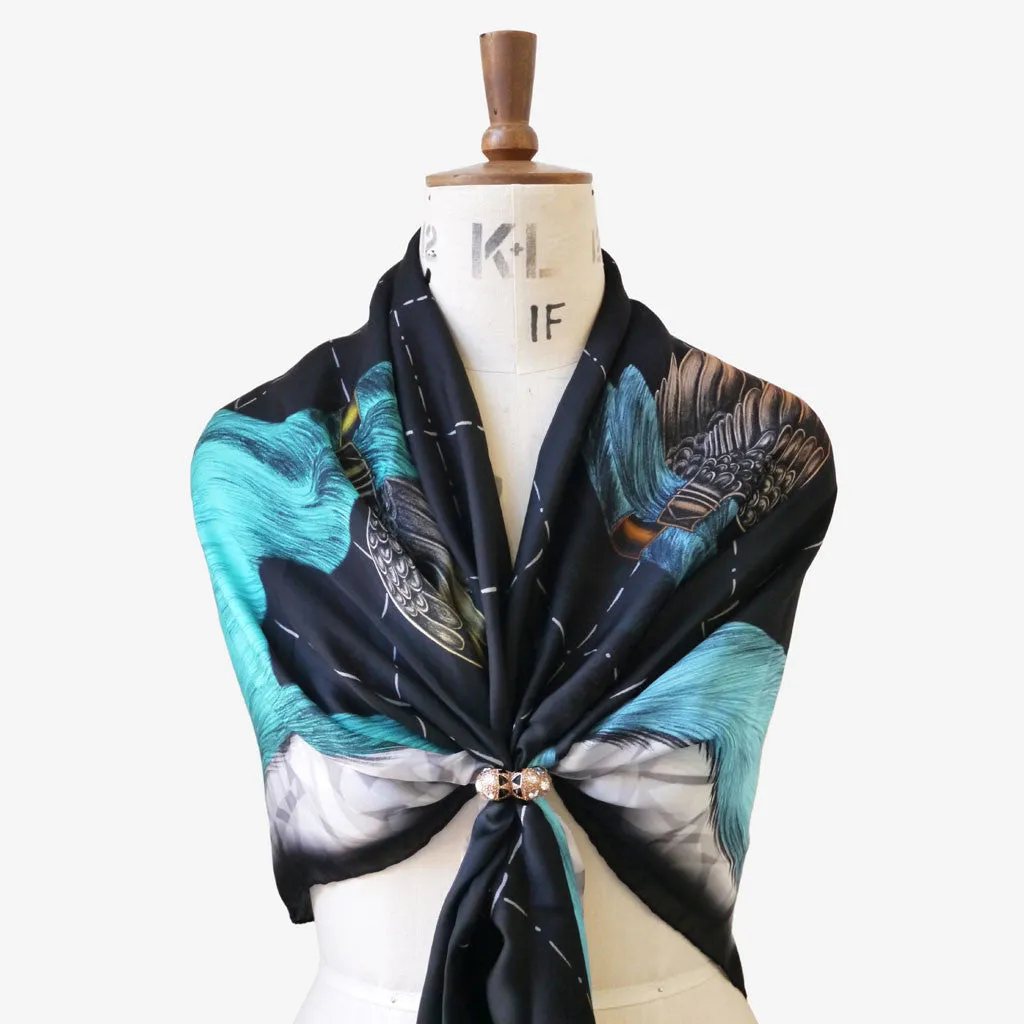 Odin Silk Chiffon Scarf