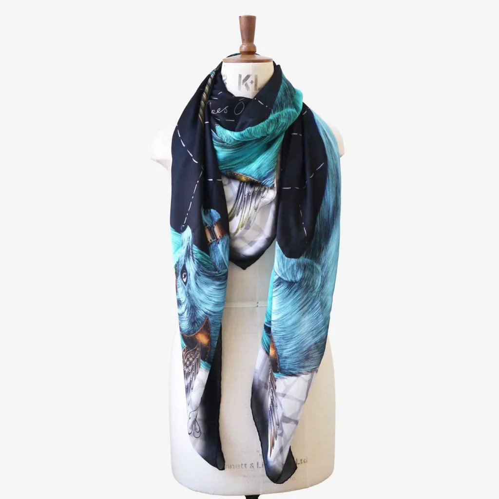 Odin Silk Chiffon Scarf