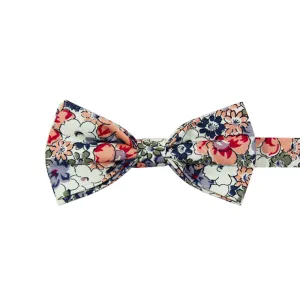 Orange Pansy Bow Tie (Pre-Tied)