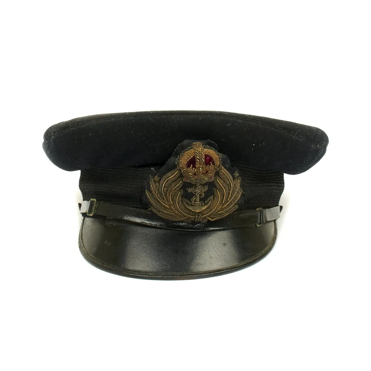 Original British WWI Royal Navy Senior Officers Peaked Hat