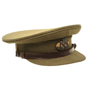 Original British WWII South Staffordshire Regiment Officer Peaked Visor Cap