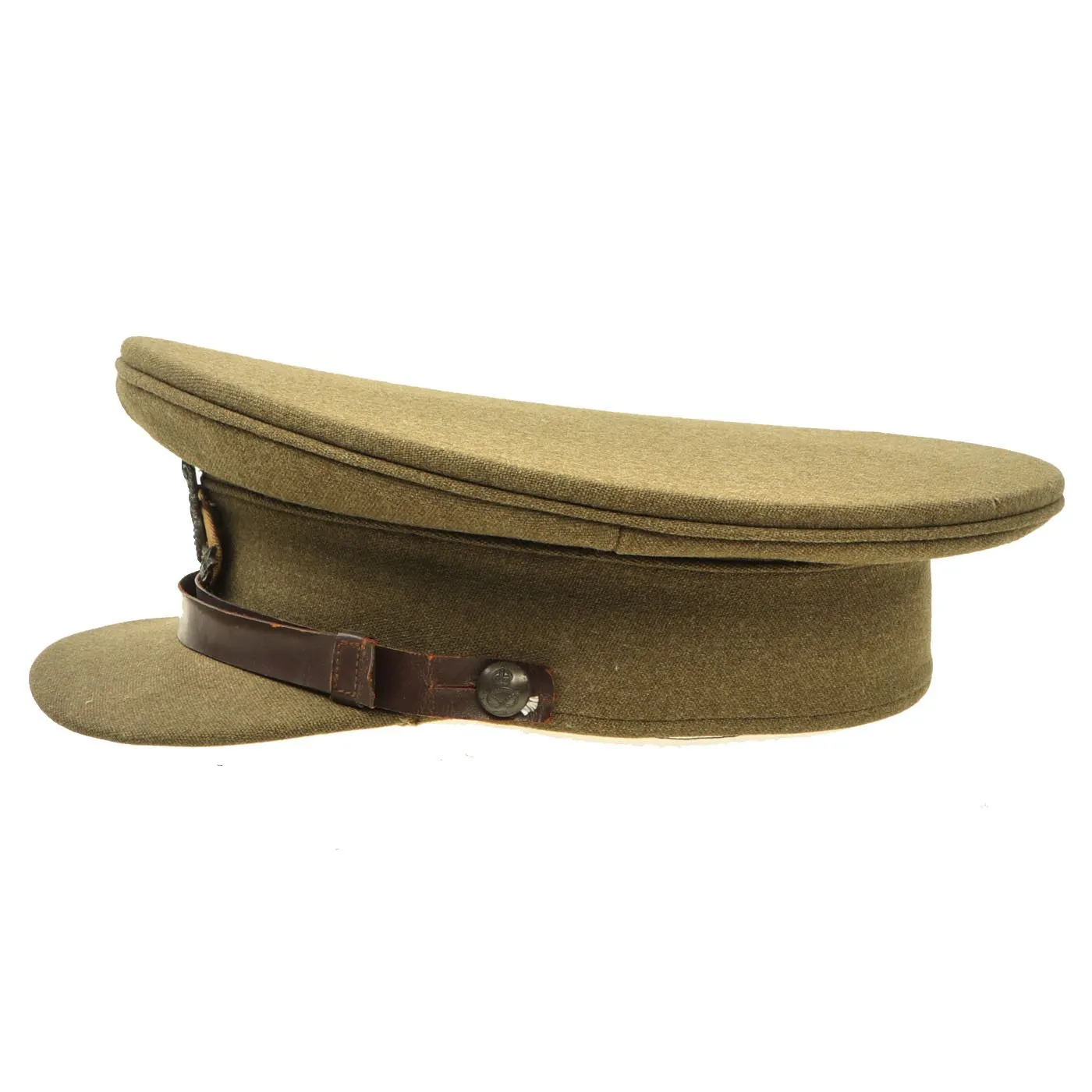 Original British WWII South Staffordshire Regiment Officer Peaked Visor Cap