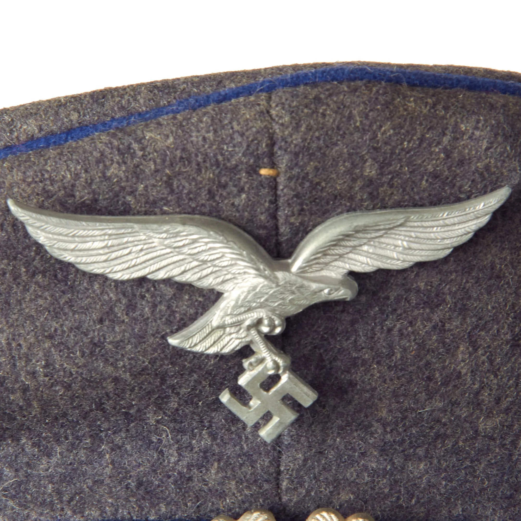 Original German WWII Luftwaffe Medical EM/NCO Schirmmütze Visor Cap by Clemens Wagner - Size 56 1/2