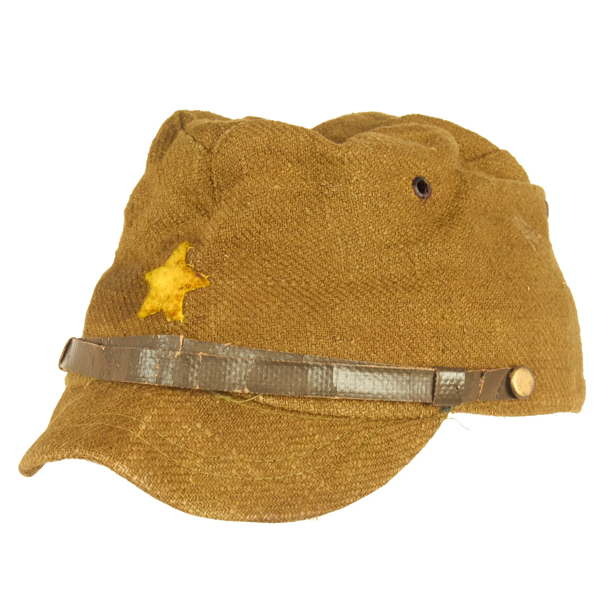 Original Japanese WWII Imperial Japanese Army Enlisted Men's Tropical Forage Cap