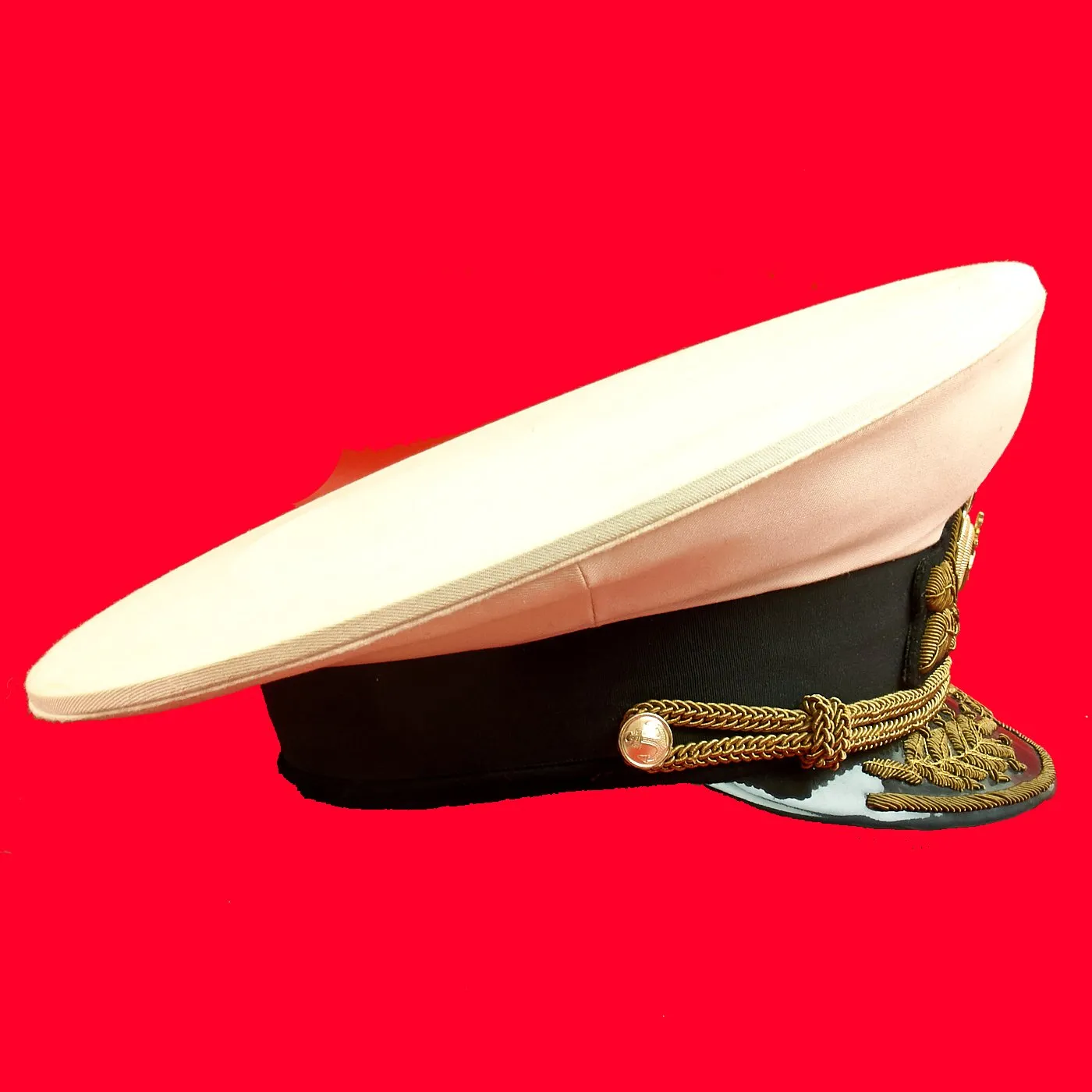 Original Soviet Russian Cold War Navy Admiral's Visor Hat - Size 60