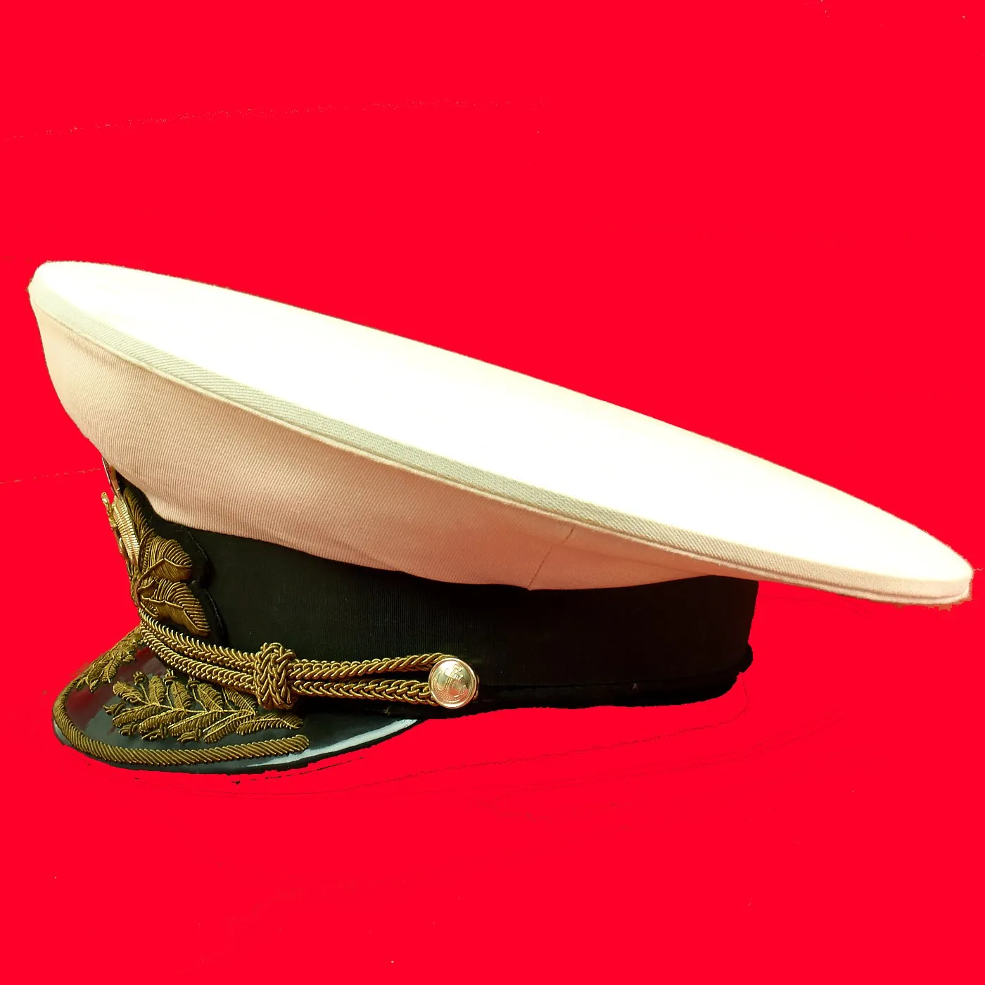 Original Soviet Russian Cold War Navy Admiral's Visor Hat - Size 60