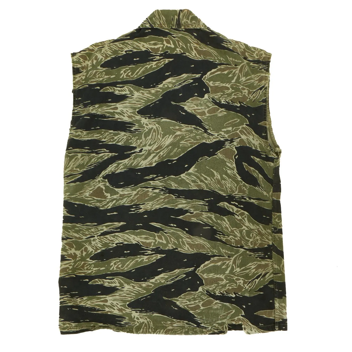 Original U.S. Vietnam War MACV-SOG Special Forces Tiger Stripe Camouflage Fatigue Vest with Trousers