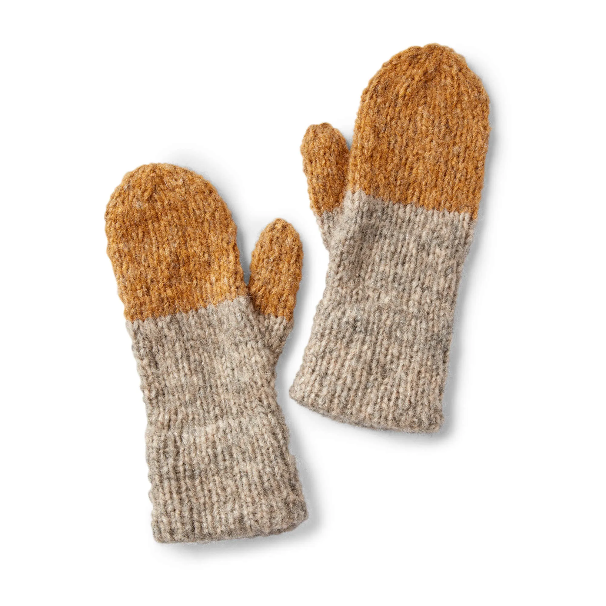 Patons Double Cuffed Knit Mittens