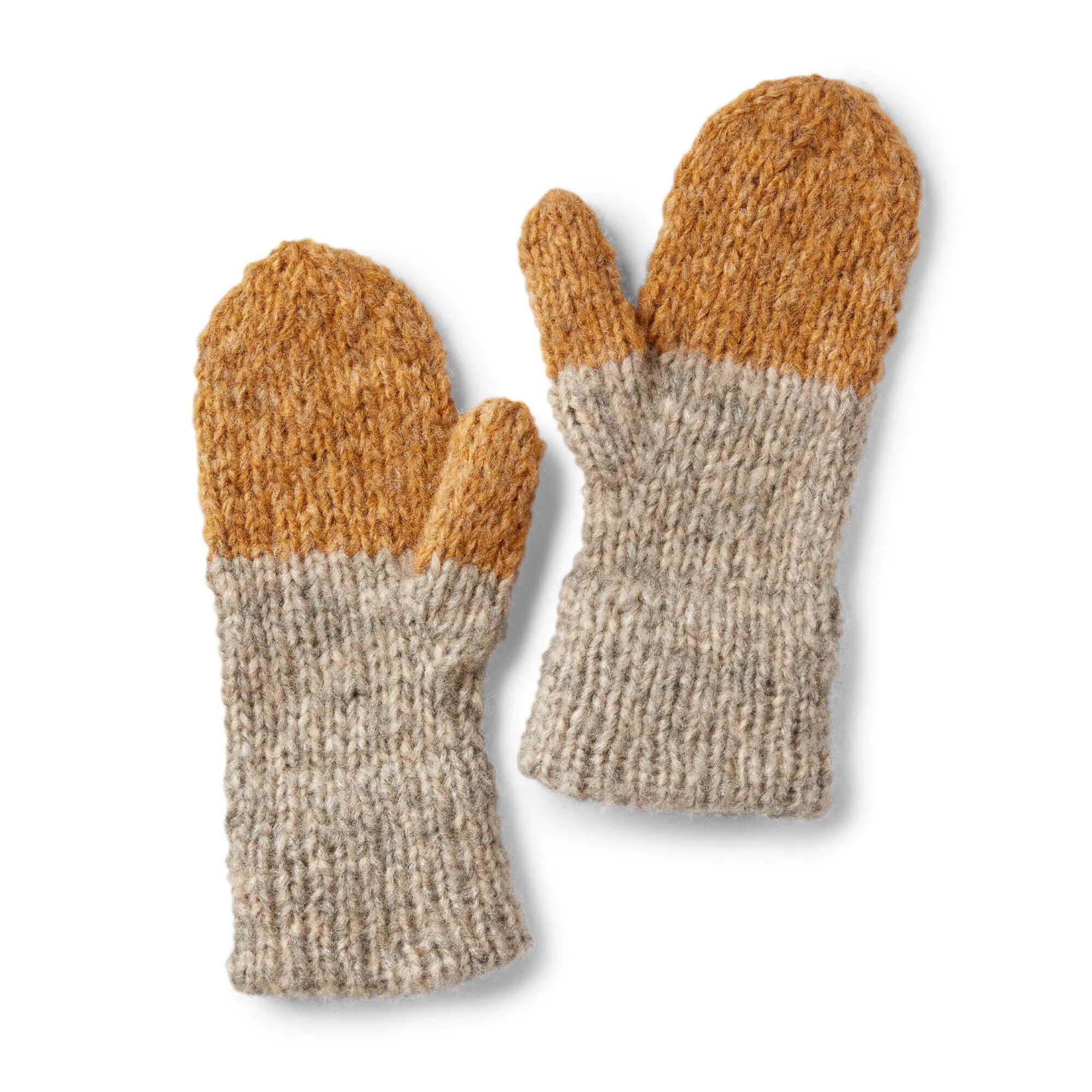 Patons Double Cuffed Knit Mittens