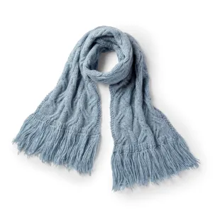 Patons Staggered Cable Knit Scarf