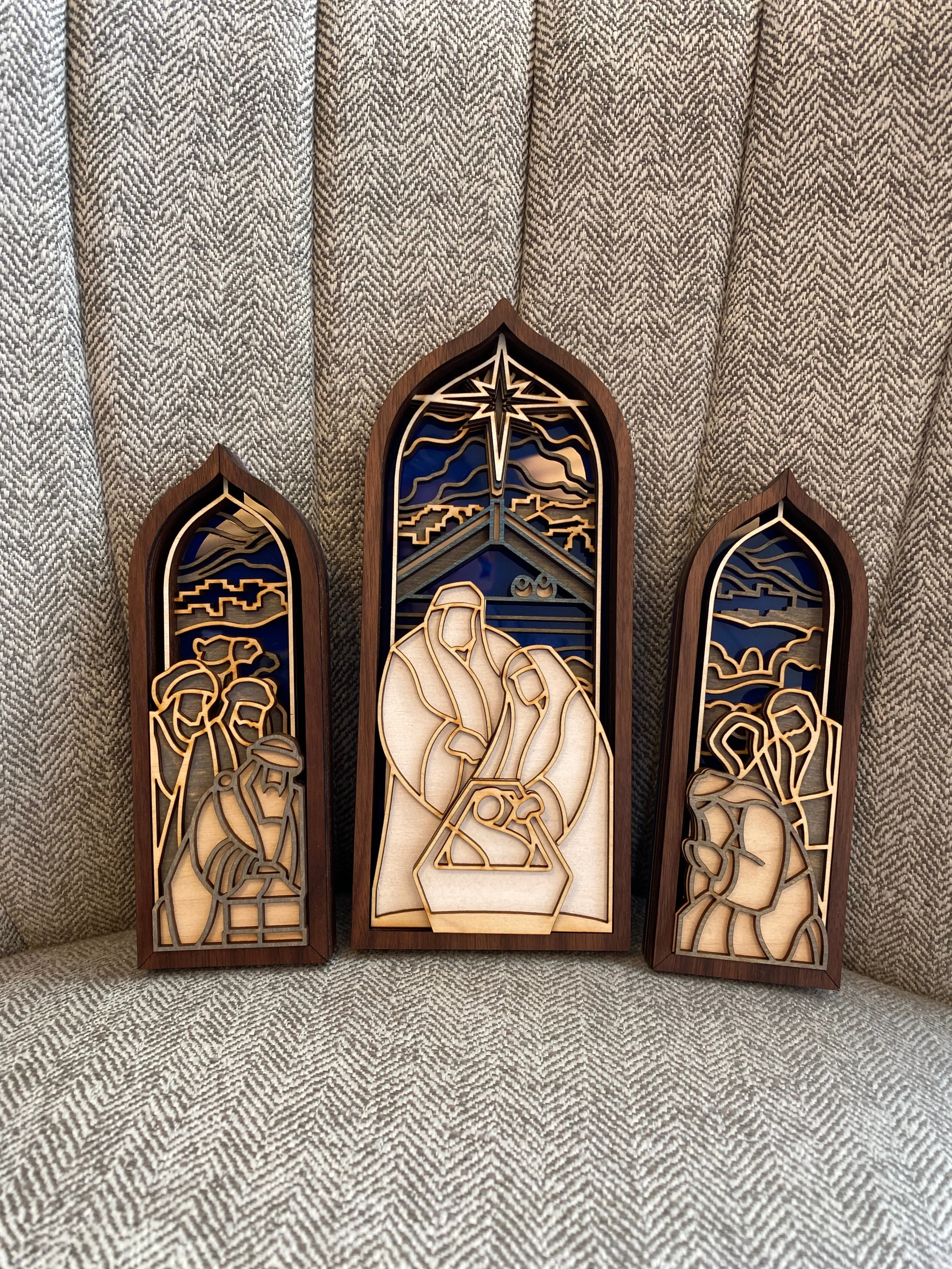 Peaked Arch Nativity Holy Family