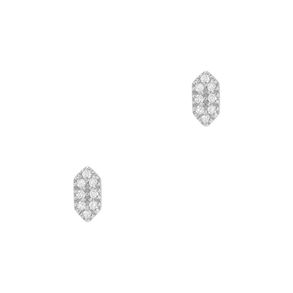 Petite Capsule Diamond Post Earrings