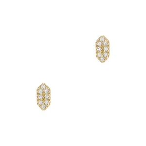 Petite Capsule Diamond Post Earrings