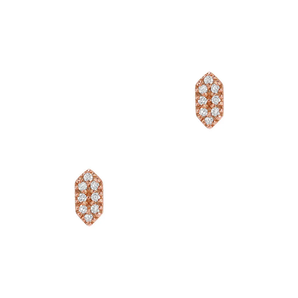 Petite Capsule Diamond Post Earrings