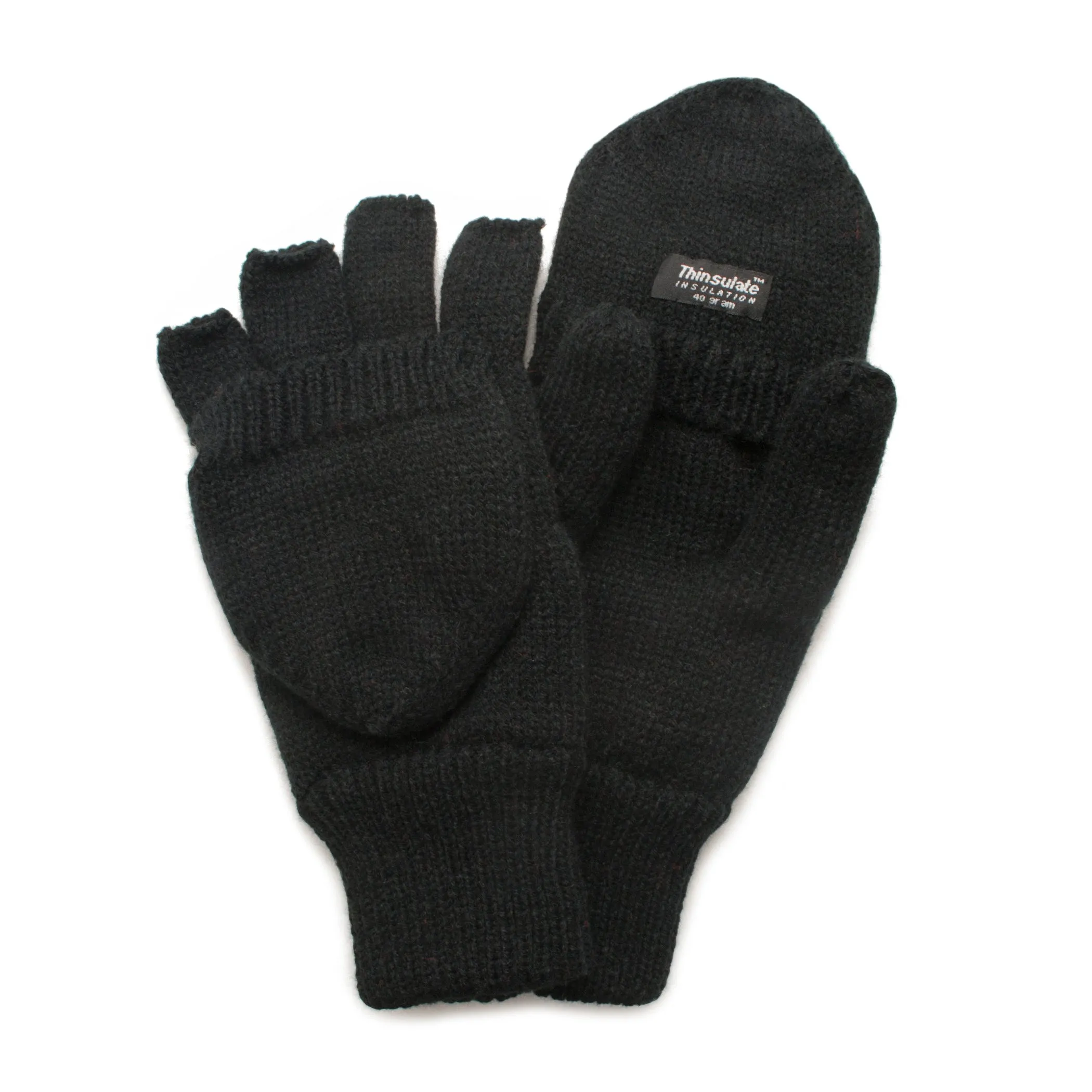 QuietWear Knit Flip Gloves with 40 Gr Thinsulate