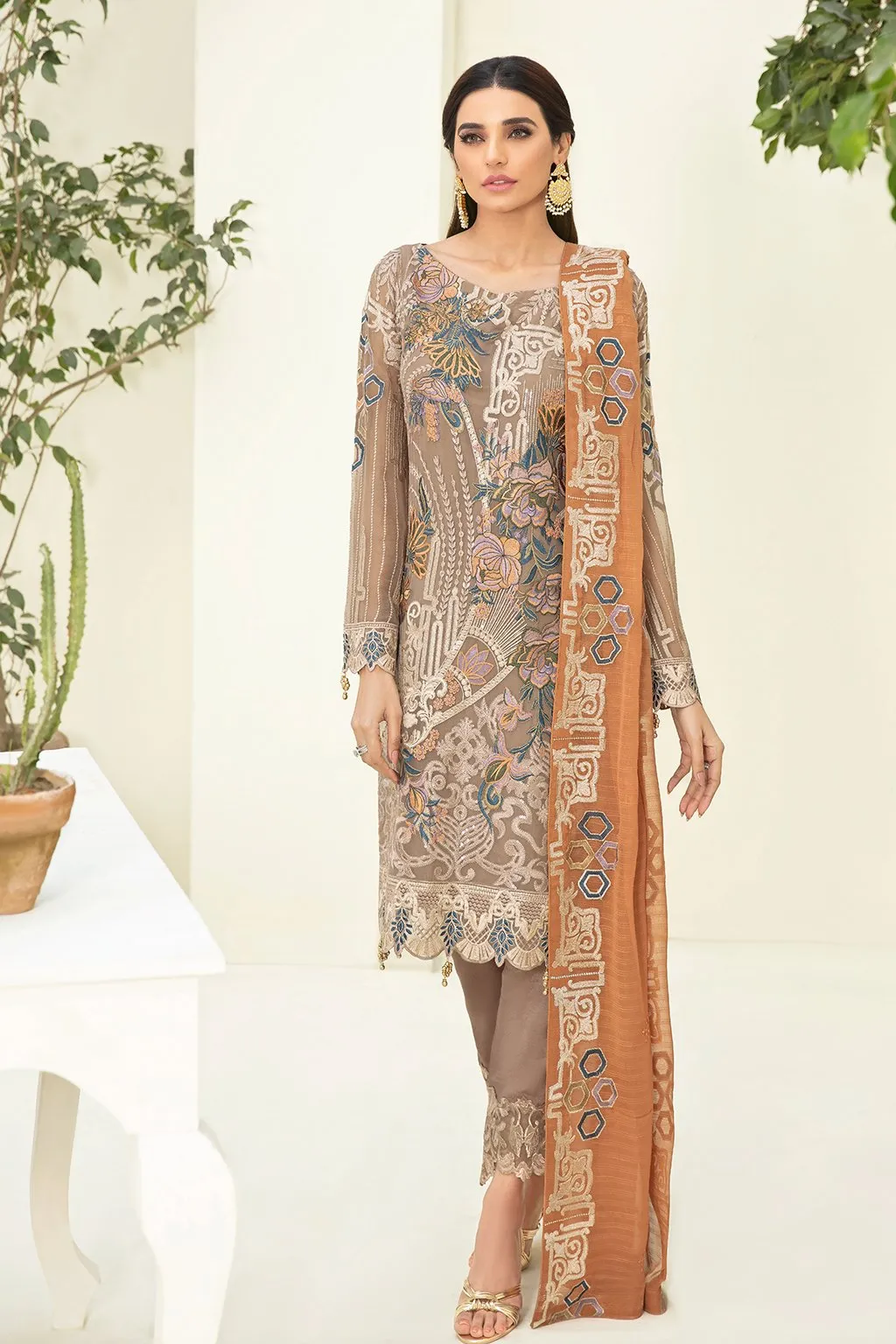 Ramsha Chevron Luxury Chiffon Collection Vol-3 – A-302