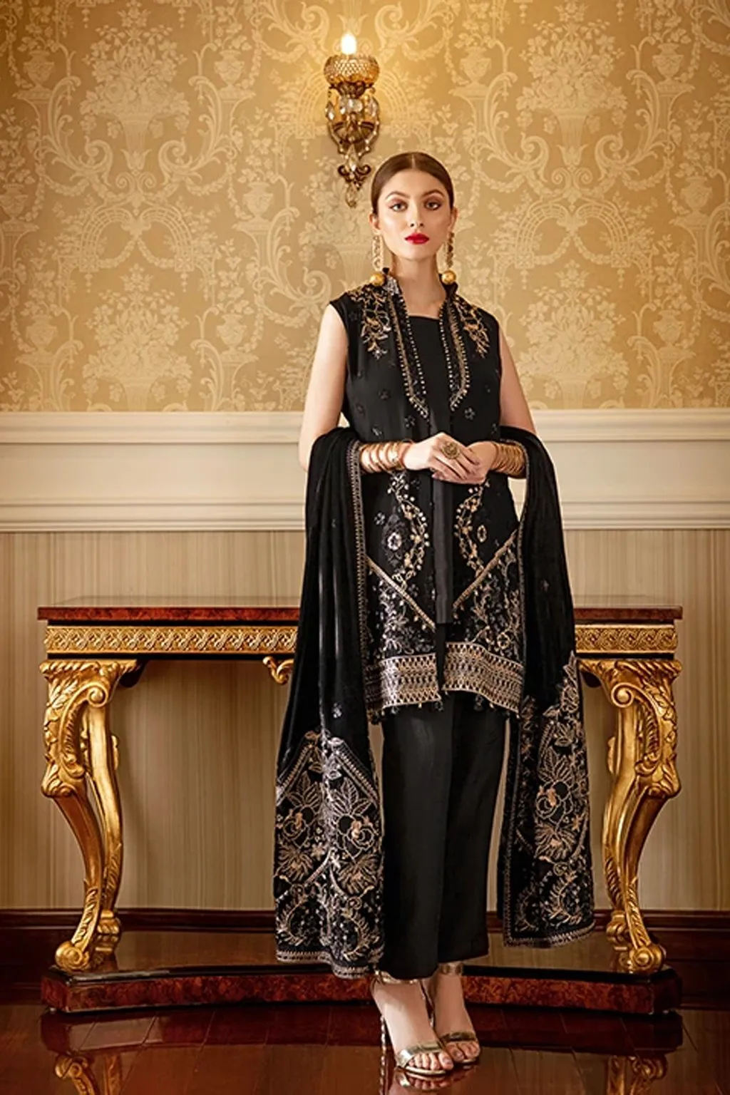 Ramsha Velvet Collection 2020 – V-101